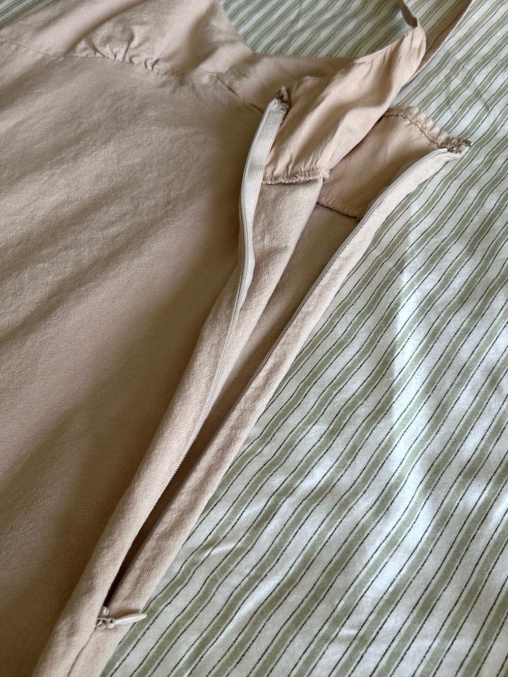 Altar'd State Taupe Fit and Flare Midi Dress with Thigh Slit - Picture 6 of 8